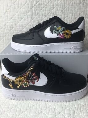 Nike Air Force 1 ‘07 PRM Shoes Women’s SZ 6.5 Accepting All Flowers IB6644-001